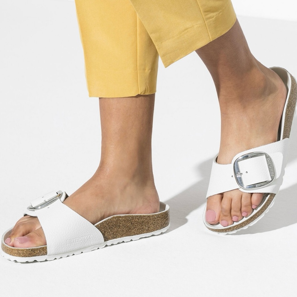 Birkenstock Big Buckle Madrid White Sandal